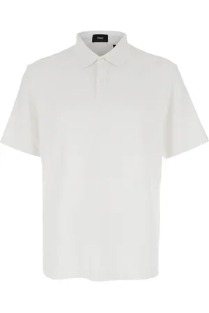 THEORY Polo Shirt With Button Closure In Cotton Man