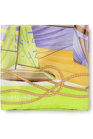 Salvatore Ferragamo Sailing Printed Scarf