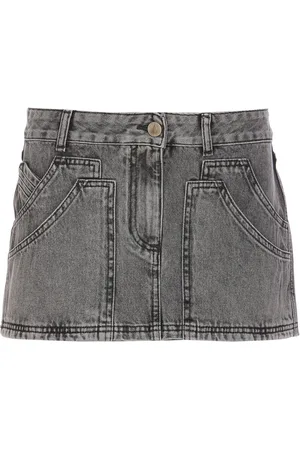 The Attico Denim Mini Skirt