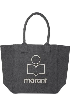 Isabel Marant Logo Flocked Open-top Tote Bag