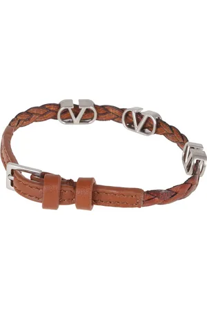 VALENTINO GARAVANI Leather Bracelet Vlogo Signature