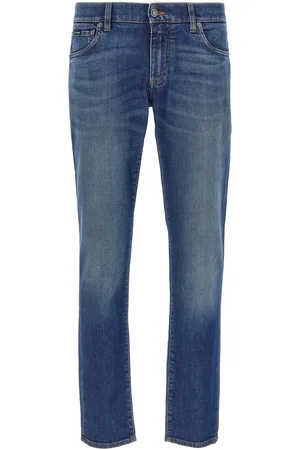 Dolce & Gabbana Logo Embroidery Jeans