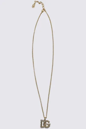 Dolce & Gabbana Rhinestone Logo Necklace