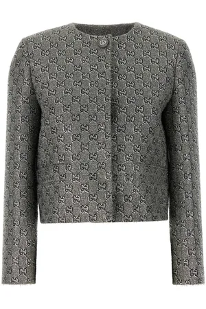 Gucci Embellished Tweed Blazer