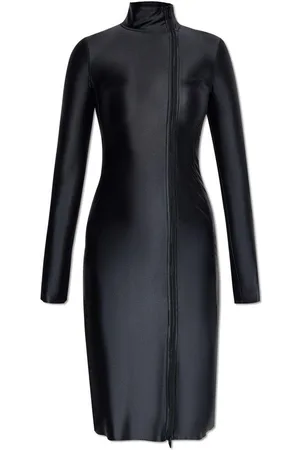Diesel D-silver Mock Neck Midi Dress