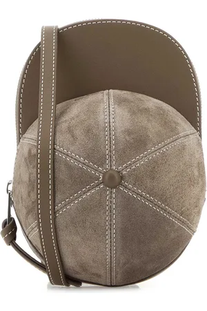 J.W.Anderson J. W. Anderson Dove Grey Suede Medium Cap Crossbody Bag