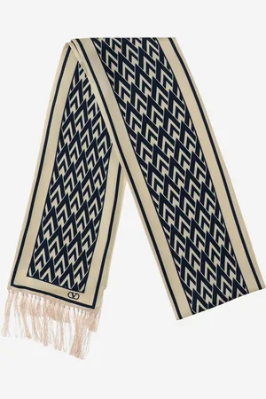 VALENTINO GARAVANI Silk Scarf With Print Toute La V