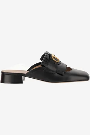 VALENTINO GARAVANI Leather Vlogo Mules