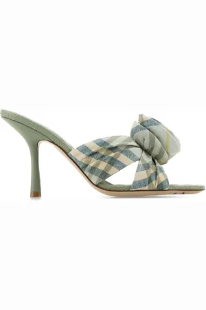 Burberry Embroidered Fabric Mews Mules