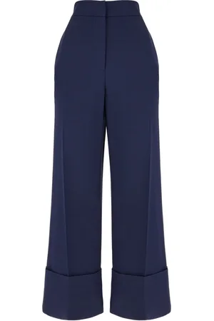 VALENTINO GARAVANI Blue Wool Blend Pants