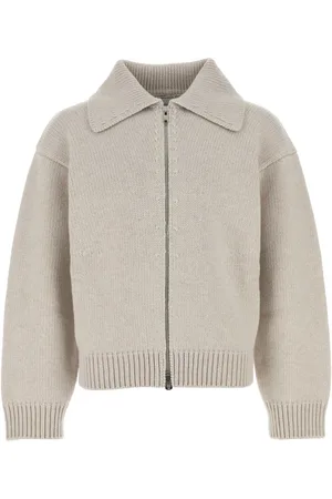 Bottega Veneta Light Grey Wool Cardigan