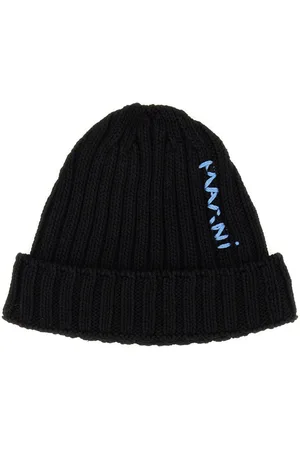 Marni Beanie Hat With Logo