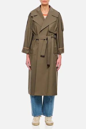 Max mara the cube Oversized Military Green Trench Coat For Women