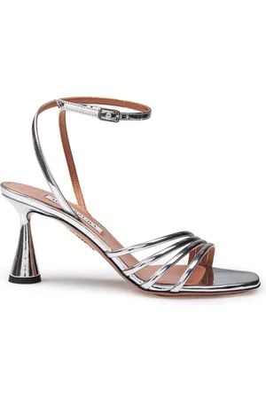 Aquazzura Latour Mirror Effect Sandals