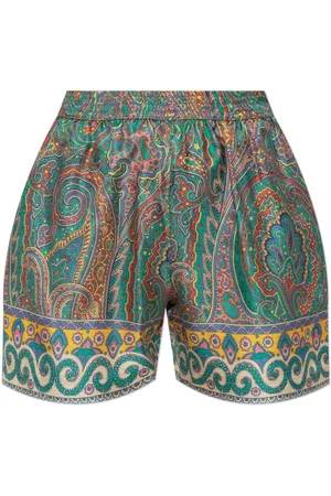 Etro Paisley Printed Elasticated Waistband Shorts