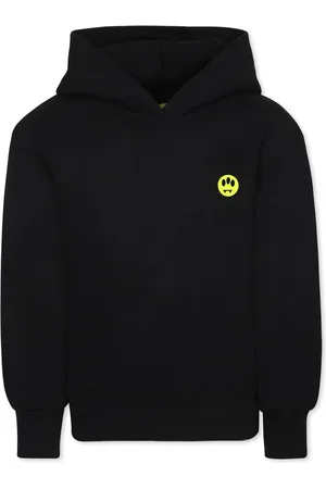 BARROW Black Sweatshirt For Kids With Smiley