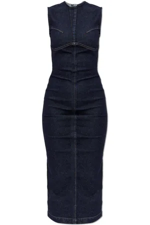 Sportmax Geranio Denim Midi Dress