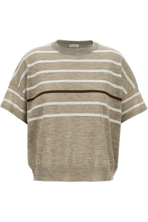 Brunello Cucinelli Lurex Stripes Sweater