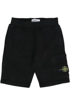 Stone Island Compass Patch Jersey Bermuda Shorts