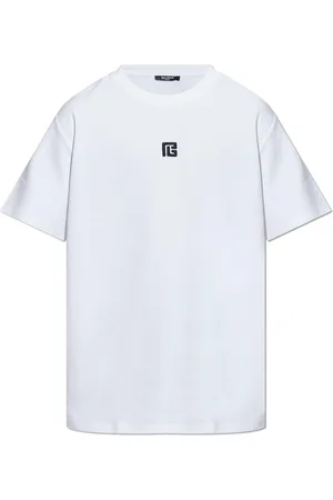 Balmain Logo Embroidered Crewneck T-shirt