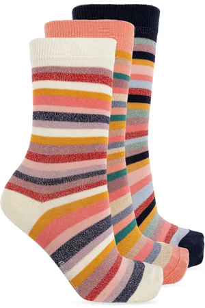 Paul Smith Three-pack Of Cotton Socks With Lurex Thread
