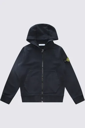 Stone Island Navy Blue Cotton Sweatshirt
