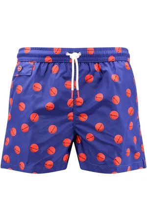 Kiton Nylon Swim Trunk With All-over Print