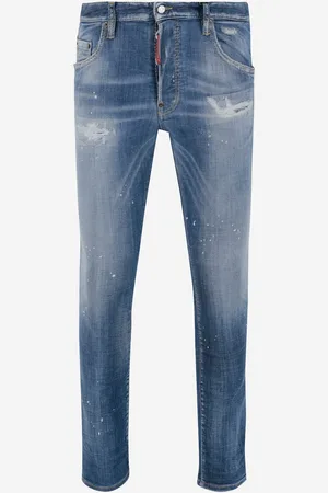 Dsquared2 Light Heritage Stretch Cotton Blend Jeans