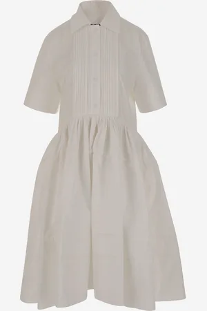 Jil Sander Short-sleeved Midi Dress