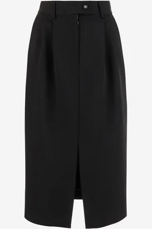 Dolce & Gabbana Wool Pencil Skirt Longuette