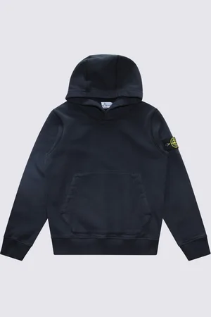Stone Island Navy Blue Cotton Sweatshirt