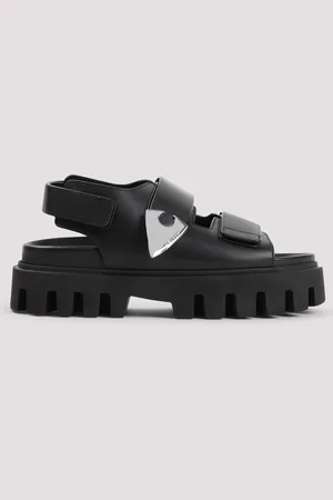 Alexander McQueen Leather And Rubber Sandals