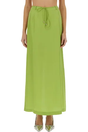 ALYSI Long Silk Skirt