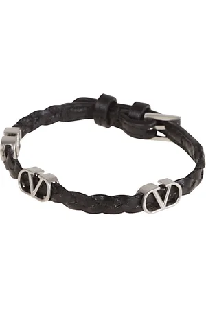 VALENTINO GARAVANI Leather Bracelet Vlogo Signature