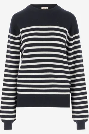Khaite Purple Stretch Cashmere Sweater