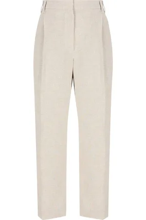 Brunello Cucinelli Monili Embellished Sparkling Slouchy Trousers