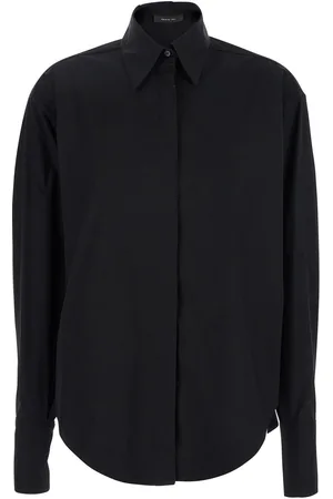 FEDERICA TOSI Shirt With Pointed Collar And Metallic Details On The Cuffs In Fabric Woman