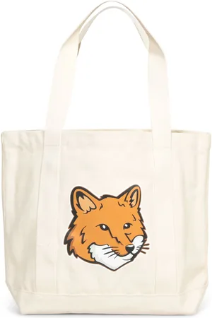Maison Kitsuné Fox Head Tote Bag