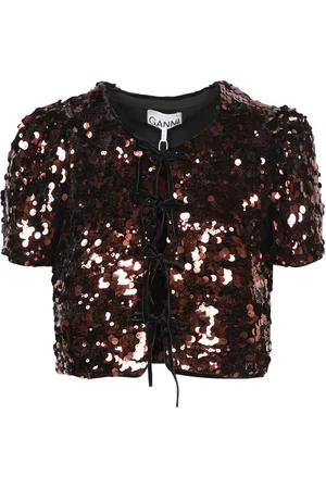 Ganni Sequin Top