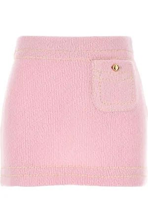 Prada Pink Cashmere Mini Skirt