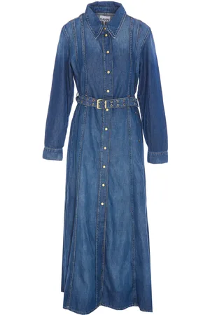 Ganni Denim Maxi Dress
