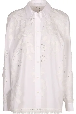 Alberta Ferretti Embroidered Cotton Shirt