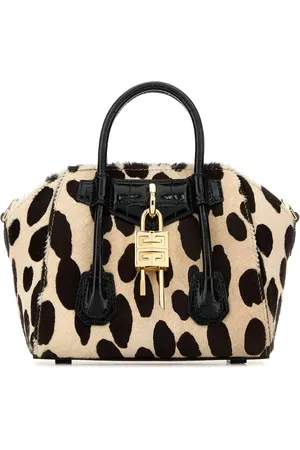 Givenchy Printed Calf Hair Antigona Lock Toy Handbag