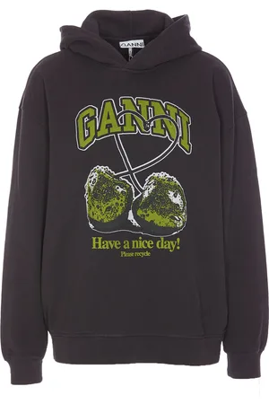 Ganni Isoli Cherries Oversize Sweatshirt