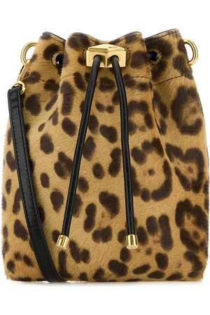 Jimmy Choo Printed Calf Hair Bon Bon Bucket Bag