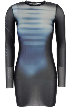 Jean Paul Gaultier Printed Tulle Mini Dress