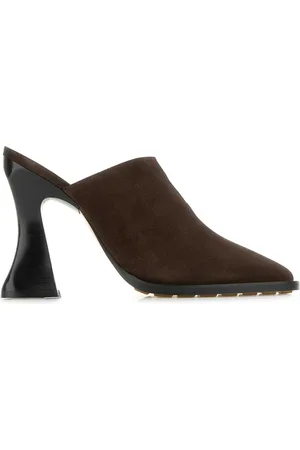 Bottega Veneta Brown Suede Cha-cha Mules