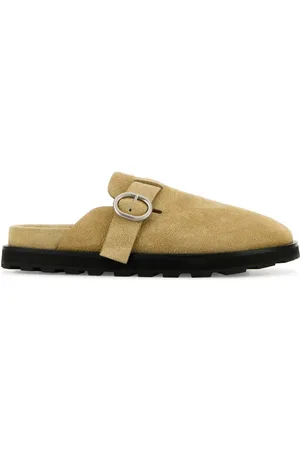 Jil Sander Beige Suede Slippers