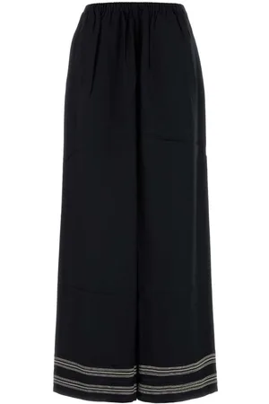BODE Black Viscose Mathilde Wide-leg