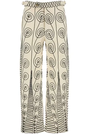 BODE Embroidered Wool Quillwork Pant